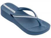 IPANEMA MESH WEDGE BLUE SILVER